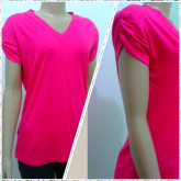 Blusa  Feminina Rosa Básica Tamanho GG